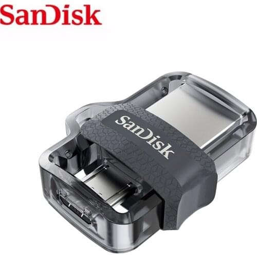 Original Sandisk USB Flash Drive USB3.0 128GB 64GB 32GB 16GB U Disk Dual OTG Pen Drive High Speed 150M/S SDDD3 For Phone or PC
