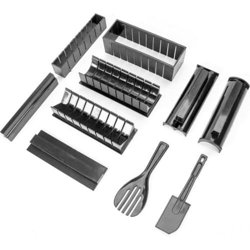 10Pcs/set Easy To Use DIY Sushi Maker Rice Mold Kitchen Sushi Making Tool Set For Sushi Roll Kitchen Cooking Gadget