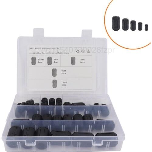 The Best-selling Boxed Uf90b Anti-interference Shielded Degaussing Magnetic Ring Can Be Mixed in 5 Specifications
