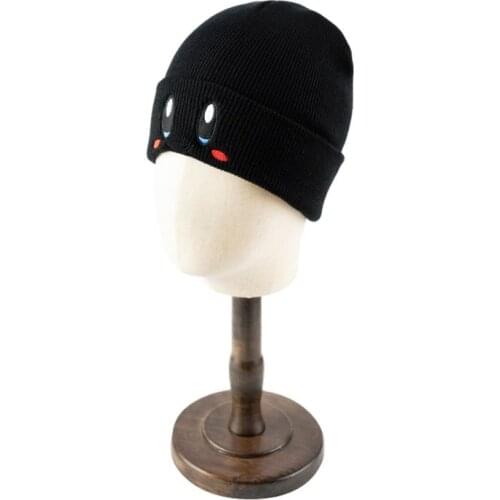 Winter Child Eyes Snowing Outdoor Keep Warm Windproof Soft Breathable Embroidery Skull Beanies Hat Unisex Run Cycling Cold Cap