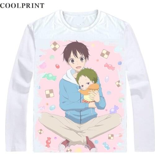 COOLPRINT School Babysitters T-Shirts Long Sleeve Shirts Gakuen Babysitters Orphan Kotaro KASHIMA Ryuichi KASHIMA Cosplay Shirt