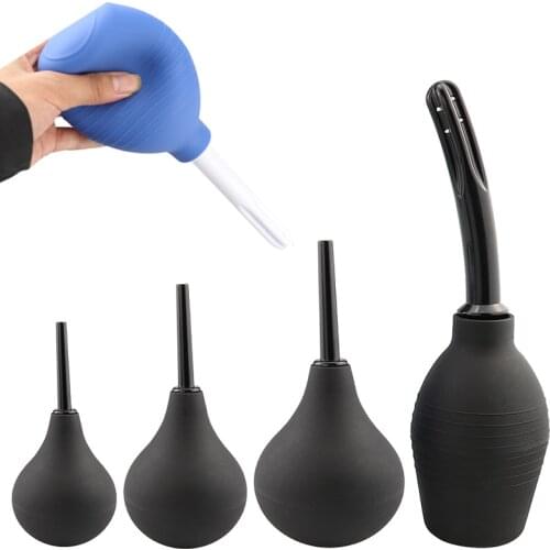 4 Sizes Feminine Hygiene Enema Bulb Syringe Medical Rubber Vagina Anal Douche Irrigator Cleaner For Women Men Health Hygiene