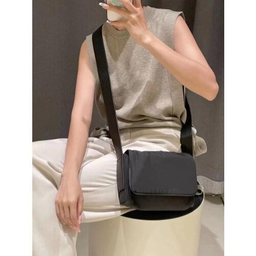 Grace Of God 7th Mens High Street Hip Hop Casual Simple Solid Color Messenger Bag