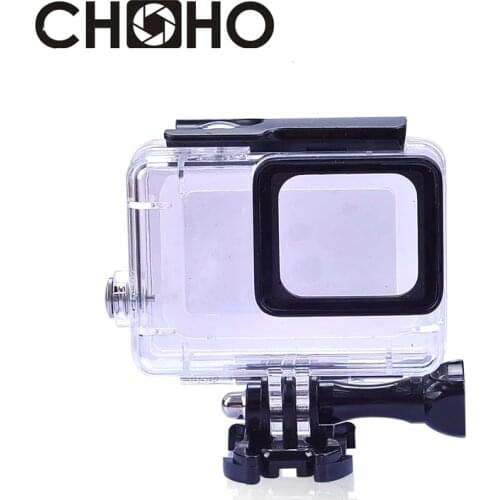 Waterproof Housing Case Diving 45M Protective + Lone Screw + Base Mount For Go pro Hero 5 6 7 Black Accessories