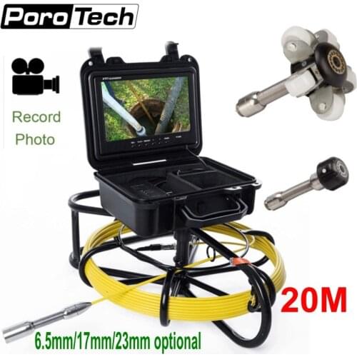 WP9600 9 inch LCD Sewer Drain Pipe Inspection Camera System with DVR 20M Cable Waterproof Underwater Camera Pipeline Endoscope