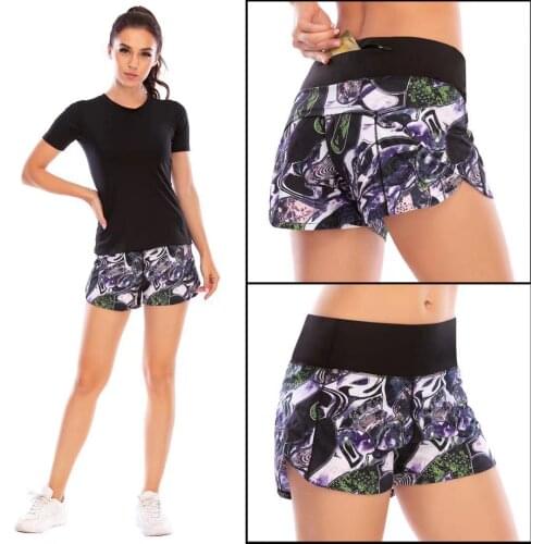 Women Summer sport running shorts Tennis skirt quick dry elastic waist gym shorts