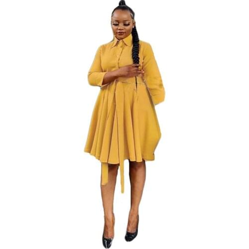 2021 Ins Internet Celebrity Famous Women Dress Solid Color Pleated Bandage Longsleeve