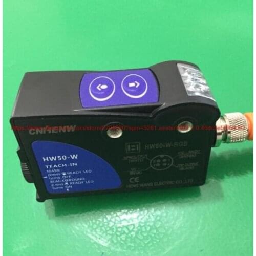 100% NEW HW50-W RGB intelligent three-color photoelectric color sensor automatic tracking, photoelectric sensor