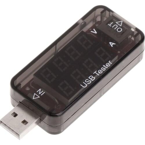 4-Digits USB Detector Charger Current Voltage Charging USB Voltmeter Amp Tester