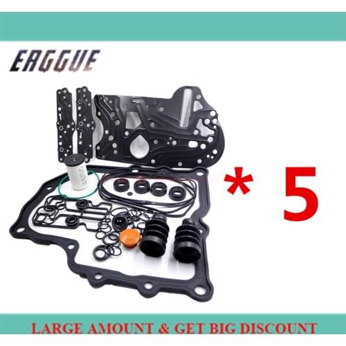 5 PCS/Sets New 0AM DSG DQ200 Gearbox Overhaul Gasket Filter Rubber Ring Dirt-proof Cover Kit For VOLKSWAGEN AUDI SKODA SEAT