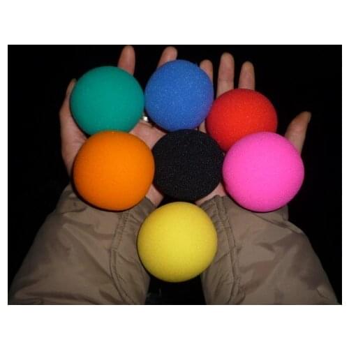 50pcs Super sponge ball (6cm) multicolor Magic Tricks Appearing/Vanishing Ball Magie Stage Close Up Street Gimmick Classic Toys