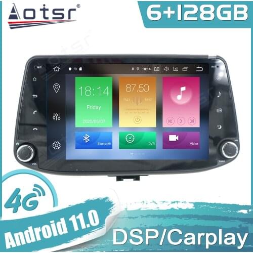 For Hyundai I30 Elantra GTAndroid Car GPS Navigatio Auto Stereo Multimedia Radio Video Player Headunit Carplay DSP 4G SIM Tape