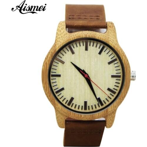 Brand Wood Watches Men Women Fashion Casual Clock Classical Genuine Leather Male Quartz Wrist Watch Relogio Masculino Feminino