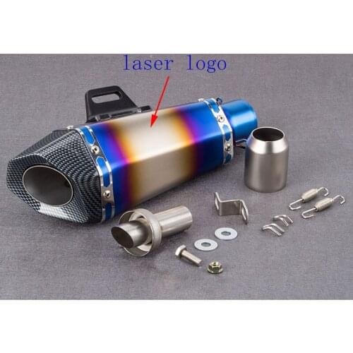 Colorful motorcycle exhaust pipe muffler for exhaust with DB killer escape moto for Z900 MT09 RC390 CBR R6 FZ8 XJ6 R6 ZX6R