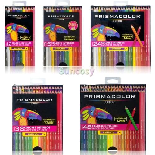 Prismacolor Colored Pencils Set, 12 15 24 36 48, 4.0mm, Prismacolor Junior Colored Pencils,Oil Based,wide Variety of Colors