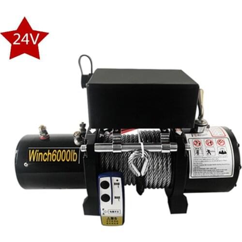 24v Electric winch 3000/4000 /4500lb Handle/wireless Wire rope ATV winches for Beach bugg