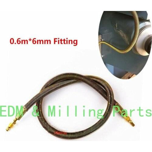 Milling Machine CNC Pump Oil Tube 0.6m Sheath Lubricate Hose 6mm Output For Bridgeport Mill Part
