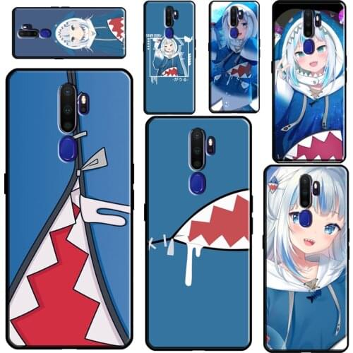 Gawr Gura Hololive Anime For OPPO A53 A31 A9 A5 2020 F5 F7 A1K A15 A3S A5S A83 A91 A93 A52 A72 Reno2 Z Phone Case