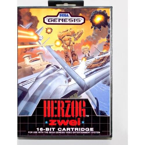 Herzog zwei 16bit MD Game Card For Sega Mega Drive/ Genesis with Retail Box