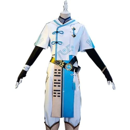 Game Genshin Impact Chongyun Cosplay Costume Uniform Outfits Halloween Carnival Suit