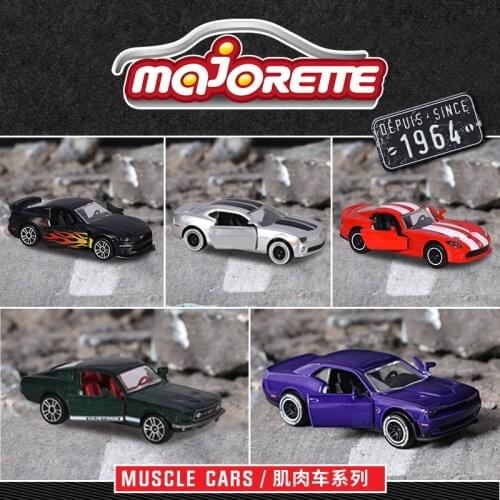1/64 Majorette Car Model Alloy Toy Car Mustang GT Dodge Viper Chevrolet Camaro Dodge Challenger SRT