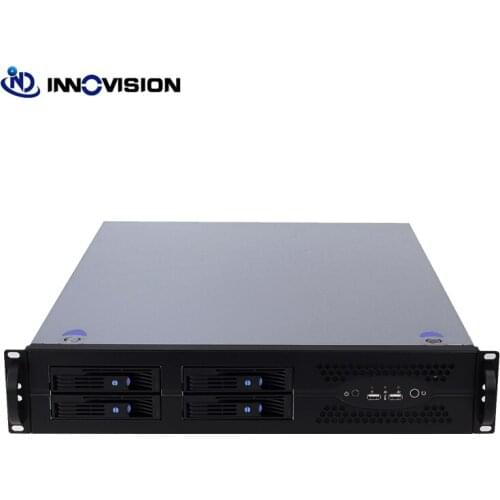 New 2U 570mm depth 4Bays rack server case max support ATX and below motherboard