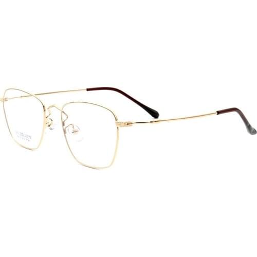 New Metal Memory Alloy Spectacle Frame Retro Anti-Blue Light Glasses