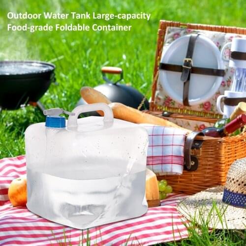 Outdoor Water Tank 10L Large-capacity Food-grade Foldable Container Sports Picnic Barbecue Portable Leak-proof Water Bag