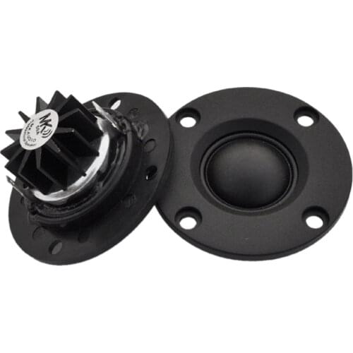 Tweeter Speaker 6 Ohm 30W Hifi Soft Dome Silk Film Treble Loudspeaker Neodymium Toothed Heat Sink 2Pcs