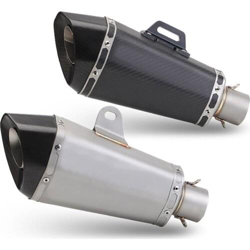 Universal Motorcycle Exhaust System Pipe End Tips Escape Muffler Vent Pipe Baffle DB Killer For 38-51MM Dirt Street Bike ATV