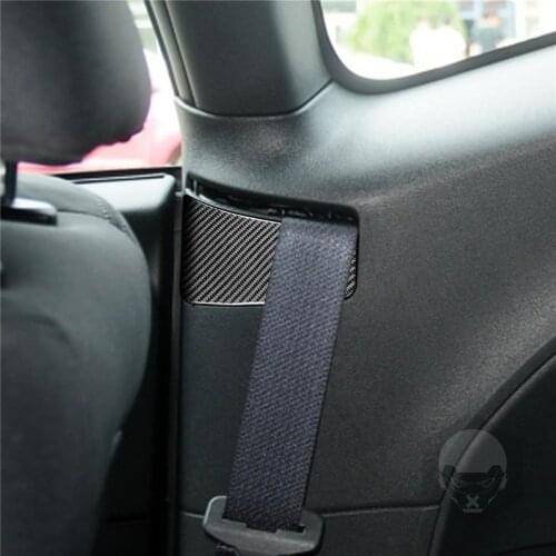 3pcs Seat Belt Panel Cover Trim Decorative Sticker for Dodge Challenger 2015 2016 2017 2018 2019+ Stylish Car Accessories