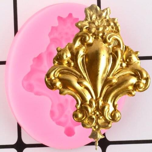 3D Relief Cupcake Topper Fondant Mould Cake Border Silicone Mold Cake Decorating Tools DIY Candy Clay Chocolate Gumpaste Molds