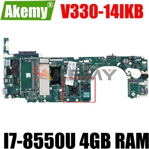 5B20Q59804 MainBoard For Lenovo V330-14IKB 14-inch laptop motherboard 100% test work with 4GB RAM + CPU I7-8550U + 2GB GPU