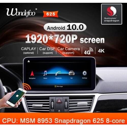 Car Radio Android 10 snapdragon For Mercedes benz E Class W212 E200 E230 E260 E300 S212 2009-2016 navigation screen auto audio