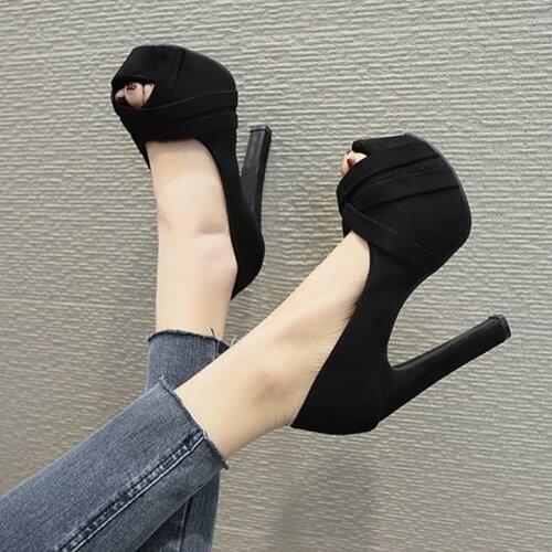 Bling Sandals Women Shoes 2021 Gladiator High Heels 12CM Platform Sandals Pumps Peep Toe Ladies Shoes Party Bridal Wedding Shoes