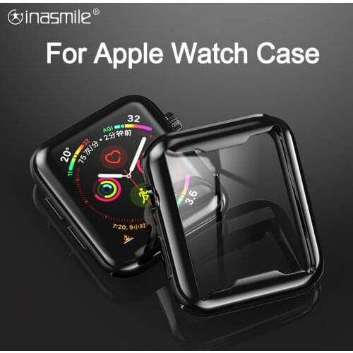 Fabulous Slim Watch Cover for Apple Watch Case 6 SE 5 4 3 2 42MM 38MM Clear TPU Screen Protector for iWatch Series 5 44MM 40MM