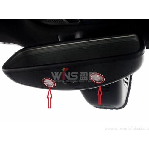 Rearview Mirror Light Decoration Ring 3D Sticker For Mercedes Benz A B C E Class CLA GLA GLK ML GL GLC Car Styling Accessories