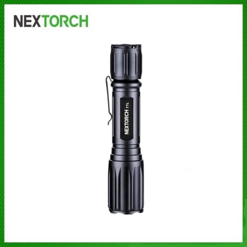 NEXTORCH 1100 Meter 400 Lumens Long Shot USB Direct Charge White Light Flashlight 18650 Battery Compact Confortable Grip #T7L