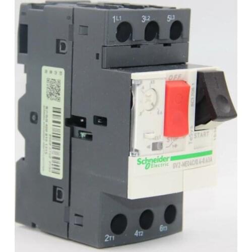 GV2-ME04C 0.40-0.63A GV2ME04C GV2ME04 Motor circuit breaker, TeSys GV2, 3P, 0.4-0.63 A, thermal magnetic, screw clamp terminals