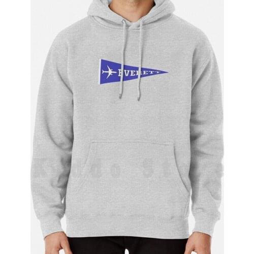 Everett Pennant hoodie long sleeve Everett Washington Boeing 787 Paine Field Plant Factory Pennant