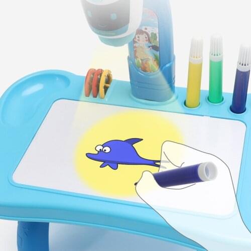 Intelligent projection drawing machine toys drawing board early education enlightenment graffiti learning drawing table 4-6y