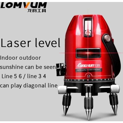 Laser level laser 2 line 3 line 5 line 1 point 6 bright infrared level meter line meter strong light wire