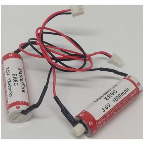 MasterFire 3pcs/lot New Original Maxell AA 14500 ER6C 3.6V 1800mAh Lithium Battery PLC Batteries With Plug