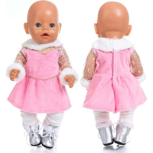 New two-piece Doll Clothes Fit For 43cm baby Doll clothes reborn Doll Accessories