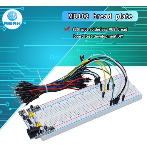 NEW MB-102 MB102 Breadboard 400 830 Point Solderless PCB Bread Board Test Develop DIY for arduino laboratory SYB-830