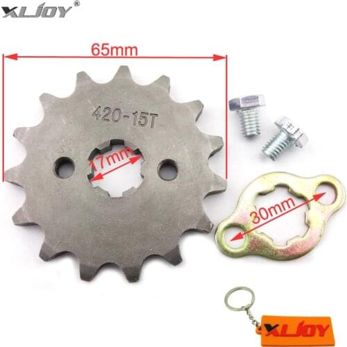 420 15T Tooth 17mm Front Engine Sprocket For 50 90 110 125 140cc 150cc Orion SDG Dirt Pit Bike ATV Quad Go Kart Moped Scooter