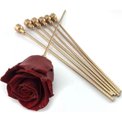 Plastic Stems for Preserved Roses Used Acrylic Box for Valentines Days