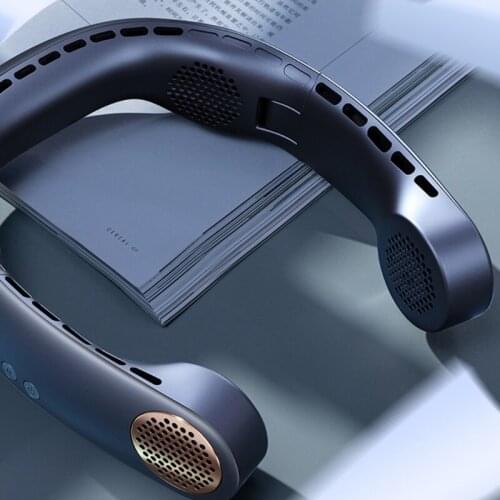 Q1JF Portable Neck Fan Battery Hands-Free Leafless Personal Mini Cooling Fans