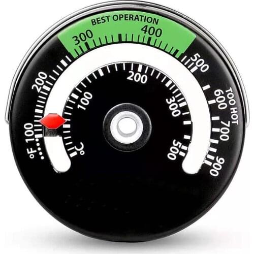 Fireplace thermometer Magnetic Stove Thermometer Fire Stove Pipe Thermometer Gauge for Chimney Pipe Oven Temperature Gauge #W0