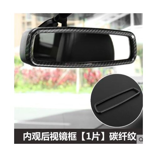 High quality carbon fiber interior side mirror box 2017 FOR Ford Explorer side mirror decorative sequins
